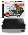 Produktbild: KOCH RGK30 - Ceran Kochplatte 2 Kreis 2100 Watt – 9 Leistungsstufen - Schott & E.G.O. Technologie für Outdoorküche Bistro Appartement Wohnwagen Ferienwohnung - Design Edition by Koch - Made in Germany