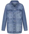 Produktbild: Rock Creek Damen Jeans Jacke Übergangs Jacke Denim Blouson Stretch Lang Boyfriend Jeansjacken Urban Stonewash D-480 Blau M