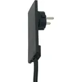 Produktbild: Evoline - Plug-schukostecker, Nur 5 Mm Höhe Im Eingesteckten Zustand, Kunststoff Schwarz