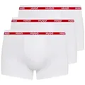 Produktbild: HUGO Trunk TRIPLET PLANET (3-St) Logos am elastischen Bund, mittlere Bundhöhe weiß XXL (56)