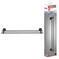 Produktbild: tesa MOON Doppel-Handtuchstange selbstklebend - 112 x 640 x 50 mm, Grafit