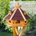 Produktbild: Deko-Shop-Hannusch Vogelhaus von Größe L, XL und XXL Futterhaus Futterhäuschen Vogelvilla V18, Vogelfutterhaus aus Holz