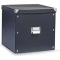 Produktbild: Zeller Aufbewahrungsbox 17635, 35Liter, mit Deckel, Pappe, schwarz, A4, 33 x 34 x 32cm