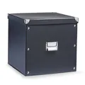 Produktbild: Zeller 17635 Aufbewahrungsbox, Pappe / 33.5 x 33 x 32, schwarz, 33,5 x 33 x 32 cm