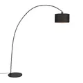 Produktbild: Qazqa Bogenlampe Vinossa, ohne Leuchtmittel, Warmweiß, QAZQA Bogen­lampe, e27, Schwarz, Stahl, Modern