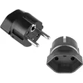 Produktbild: Adapter Schweiz zu EU Converter Stecker Reiseadapter Schwarz