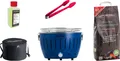 Produktbild: LotusGrill S Small Kompakt Starter-Set Tiefblau der raucharme Holzkohlegrill