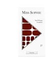 Produktbild: Miss Sophie Burgundy Pedicure Nagelfolie 27 Stk Burgundy