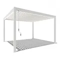 Produktbild: Pergola Lamellendach Pavillon Weide Voll-Alu-Pavillon 3,6 x 4 Meter Überdachung