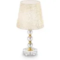 Produktbild: Ideal Lux Queen - 1 Leichte Mittlere Tischlampe Gold Mit Glasdekoration, E27