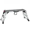 Produktbild: VEVOR Alu Arbeitsplattform Klappwerkbank 100x30x48,7cm Arbeitsbühne 200kg Tragfähigkeit Trittbank mit Sicherheitsschlössern Trittleiter für Zuhaus