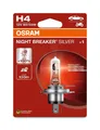 Produktbild: OSRAM H4 Halogen 12V 60/55W P43t NIGHT BREAKER® SILVER bis zu +100% Model 2024