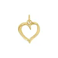 Produktbild: Amor Motivanhänger 925 Sterling Silber Damen Anhänger, 1,7 cm, Gold, Herz, Kommt in Schmuck Geschenk Box, 2039042