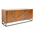 Produktbild: invicta INTERIOR Massives Sideboard Scorpion 177cm braun Mangoholz aufwendige 3D Schnitzereien Kommode Holzkommode