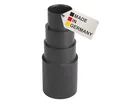 Produktbild: BAUHELD 3x Staubsauger-Schlauch Aufsatz [Made in Germany] - Adapter für Staubsauger-Düse aus stabilem PVC-Gummi - Reduzierstück für Kärcher Parkside Bosch Makita Festool Eibenstock - Schwarz
