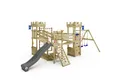 Produktbild: Wickey Klettergerüst Smart Arch – Ritterburg-Spielturm mit Wackelbrücke, Rutsche & Schaukel, (Kletterturm in Burg-Optik mit Kletternetz & Kletterseil, Abenteuer-Spielhaus für kleine Ritter & Prinzessinnen), Unvergessliche Abenteuer für Kinder & 10 Jahre Garantie*