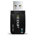 Produktbild: EDUP AC 1300Mbit/s USB WLAN Adapter Dual Band WiFi Stick 2.4G/5GHz USB3.0 Adapter Wireless Netzwerk Empfänger WiFi Dongle für Desktop PC/Laptop unterstützt Windows 11/10/8.1/7/Vista Mac OS X