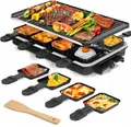 Produktbild: Elektrischer Raclette-Grill - Für Indoor Familienfeiern, 8 Mini Käse Pfännchen