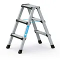Produktbild: Zarges Stehleiter mit gepolsterter Stufen-Vorderkante Comfortstep B 2x3 Stufen