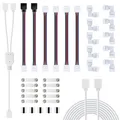 Produktbild: LED Strip Verbinder Verlängerung Eckverbinder LED Streifen Befestigungsclips ...