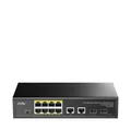 Produktbild: CUDY GS1010PS2, Unmanaged, Gigabit Ethernet (10/100/1000), Power over Ethernet (PoE), Rack-Einbau
