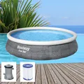 Produktbild: Bestway Swimming Pool Fast Set Gartenpool Filterpumpe Schwimmbecken Kinder