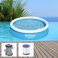 Produktbild: Bestway Swimming Pool Fast Set Gartenpool Filterpumpe Schwimmbecken Kinder