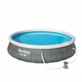 Produktbild: Bestway Fast Set Swimmingpool Schwimmbecken Baden Sommer WasserFast-Set-Pool