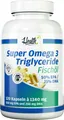 Produktbild: HEALTH+ SUPER OMEGA 3 TRIGLYCERIDE FISCHÖL | 50% EPA | 25% DHA | höchste Bioverfügbarkeit