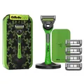 Produktbild: Gillette Labs mit Reinigungs-Element, Razer Limited Edition Rasierer und Reise-Etui zur Aufbewahrung unterwegs, 1 Griff, 5 Klingen, Magnetdock