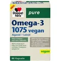 Produktbild: Doppelherz Omega-3 1075 vegan pure Kapseln 80 St