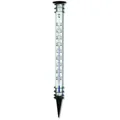 Produktbild: Jumbo-Gartenthermometer aus Metall Höhe 115 cm, Kopf und Fuss, wetterfest Aussen
