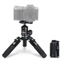 Produktbild: Rollei Compact Traveler Mini M1, Mini Stativ Kamera aus Aluminium 49cm Leichtes Desktop Reisestativ Klein mit Arca Swiss Kugelkopf Kompaktes Tischstativ für DSLR Schwarz, Stativ-Klein-Mini-Tripod