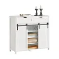 Produktbild: SoBuy Küchenschrank Sideboard mit Schiebetür Buffet Kommode Weiß FSB74-W
