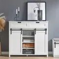 Produktbild: SoBuy FSB74-W Kommode Sideboard Küchenschrank Buffet Aufbewahrungsschrank Weiß