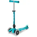 Produktbild: Scooter Mini MICRO DELUXE foldable mit LED Rädern aqua - MMD198
