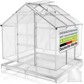 Produktbild: JUSKYS® Gewächshaus 3,6 m², inkl. Fundament, Aluminiumgestell, UV-beständig, abschließbar