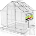 Produktbild: JUSKYS® Gewächshaus 3,6 m2, inkl. Fundament, Aluminiumgestell, UV-beständig, abschließbar