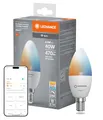 Produktbild: LEDVANCE Smarte LED-Lampe mit WiFi Technologie, Sockel E14, Dimmbar, Lichtfarbe änderbar (2700-6500K), ersetzt Glühlampen mit 40 W, SMART+ WiFi Candle Tunable White, 1er-Pack