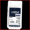 Produktbild: Crucial DDR5 48GB DDR5-5600 CL46 SO DIMM 262 PIN RAM Modul Laptop CT48G56C46S5
