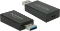 Produktbild: USB3.1 Adapter Delock C -> A Bu/St schwarz