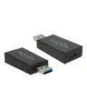 Produktbild: Delock USB-Adapter 9-polig USB Typ A M bis 24-Pin-USB C M 3.1 Gen2 Schwarz (65689)