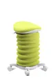 Produktbild: TOPSTAR Sitness 4D mit Rollen - AGR-Zertifiziert Dynamischer Sitzhocker Papyrus - apfelgrün Stoff HI4, ergonomischer Bürohocker - höhenverstellbar - stärkt den Rücken - entlastet die Bandscheiben