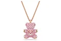 Produktbild: Swarovski Charm-Kette Teddy Anhänger Bär, Rosa, 18k Rosévergoldung 5642976
