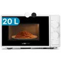 Produktbild: Clatronic Mikrowelle mit Grill MWG 792 weiß, 20 Liter, 700/800 Watt, NEU