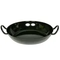 Produktbild: Riess Emaille Schlemmerpfanne 30 cm schwarz Pfanne Servierpfanne Griff Induktion