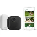 Produktbild: Blink-Kamera Outdoor 4 Kabellose Außenkamera 1-Kamera-System mit Sync Module Core zwei Jahre Batterielaufzeit - Schwarz - Schwarz