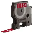 Produktbild: DYMO D1 Schriftbandkassette weiá/rot, 12 mm x 3 m
