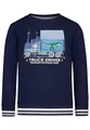 Produktbild: SALT AND PEPPER BY KIDS PARK Jungen Sweatshirt mit Lastwagen Stickerei zum Öffnen T-Shirt, True Navy, 92-98