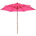 Produktbild: MCW Sonnenschirm, Altrosa, Holz, 300x300 cm, Sonnen- & Sichtschutz, Sonnenschirme
